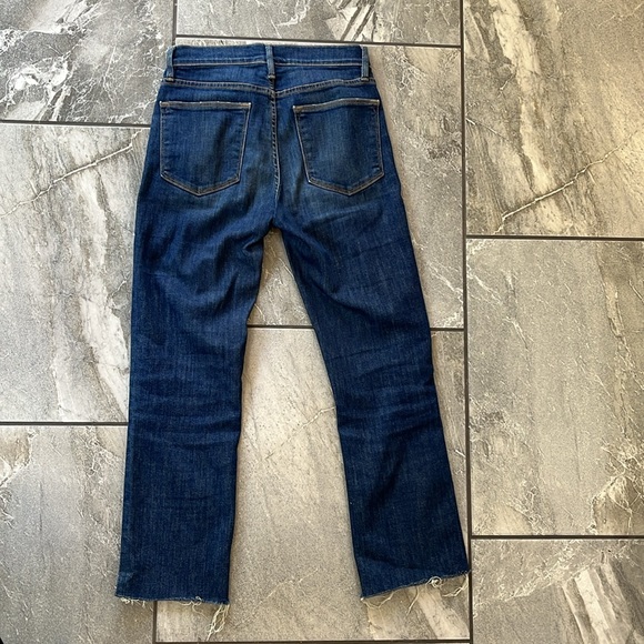 💙 Frame Le High Straight Cropped Jeans Straight Size 25 York - Picture 5 of 12